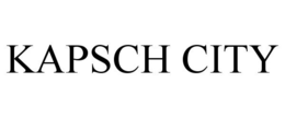 KAPSCH CITY trademark
