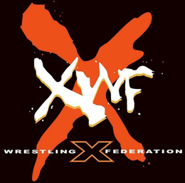 STYLIZED LETTERING "X XWF WRESTLING X FEDERATION" WITHIN A SQUARE DESIGN ELEMENT trademark