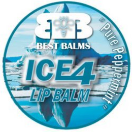 ICE 4 LIP BALM "PURE PEPPERMINT" BB BEST BALMS trademark