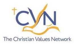 CVN THE CHRISTIAN VALUES NETWORK trademark