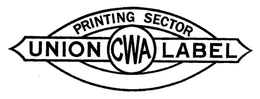 PRINTING SECTOR UNION CWA LABEL trademark