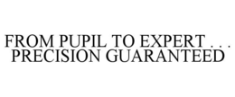 FROM PUPIL TO EXPERT . . . PRECISION GUARANTEED trademark