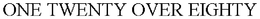 ONE TWENTY OVER EIGHTY trademark