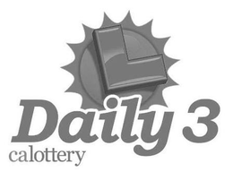 L CALOTTERY DAILY 3 trademark