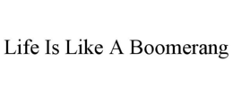 LIFE IS LIKE A BOOMERANG trademark