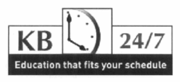 KB 24/7 EDUCATION THAT FITS YOUR SCHEDULE trademark