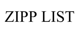 ZIPP LIST trademark