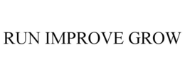 RUN IMPROVE GROW trademark