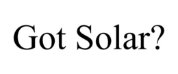 GOT SOLAR? trademark