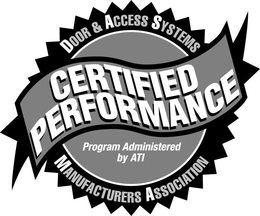 CERTIFIED PERFORMANCE DOOR & ACCESS SYSTEMS MANUFACTURERS ASSOCIATION  PROGRAM ADMINISTERED BY ATI trademark