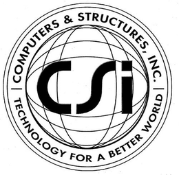 CSI COMPUTERS & STRUCTURES, INC. TECHNOLOGY FOR A BETTER WORLD trademark