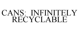 CANS: INFINITELY RECYCLABLE trademark