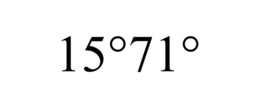 15°71° trademark