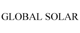 GLOBAL SOLAR trademark