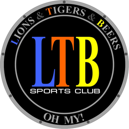 LIONS & TIGERS & BEERS LIONS TIGER BEERS SPORTS CLUB OH MY! trademark