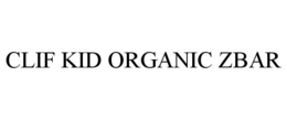 CLIF KID ORGANIC ZBAR trademark