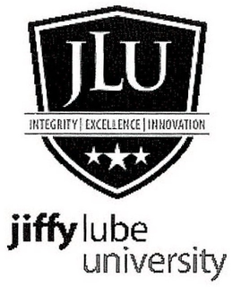 JLU INTEGRITY | EXCELLENCE | INNOVATIONJIFFY LUBE UNIVERSITY trademark