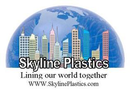 SKYLINE PLASTICS LINING OUR WORLD TOGETHER trademark