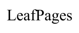 LEAFPAGES trademark