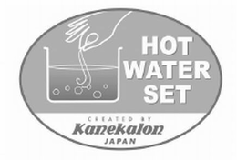 HOT WATER SET CREATED BY KANEKALON JAPAN trademark