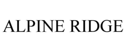 ALPINE RIDGE trademark