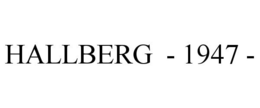 HALLBERG - 1947 - trademark