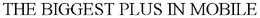 THE BIGGEST PLUS IN MOBILE trademark