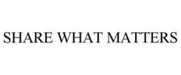 SHARE WHAT MATTERS trademark