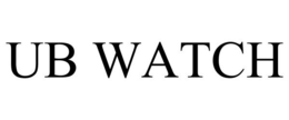 UB WATCH trademark
