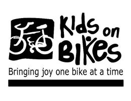 KIDS ON BIKES BRINGING JOY ONE BIKE AT A TIME trademark