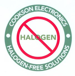 COOKSON ELECTRONICS · HALOGEN HALOGEN-FREE SOLUTIONS · trademark
