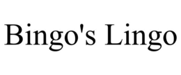 BINGO'S LINGO trademark