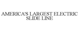 AMERICA'S LARGEST ELECTRIC SLIDE LINE trademark