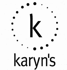 K KARYN'S trademark