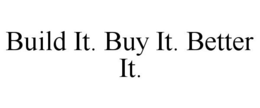 BUILD IT. BUY IT. BETTER IT. trademark
