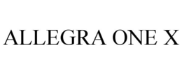 ALLEGRA ONE X trademark