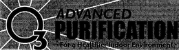 O 3 ADVANCED PURIFICATION FOR A HEALTHIER INDOOR ENVIRONMENT trademark