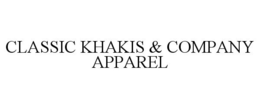 CLASSIC KHAKIS & COMPANY APPAREL trademark