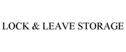 LOCK & LEAVE STORAGE trademark