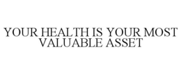 YOUR HEALTH IS YOUR MOST VALUABLE ASSET trademark
