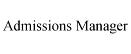 ADMISSIONS MANAGER trademark