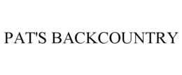 PAT'S BACKCOUNTRY trademark