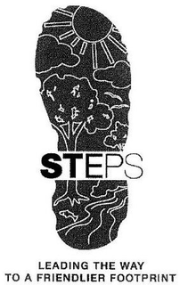 STEPS LEADING THE WAY TO A FRIENDLIER FOOTPRINT trademark