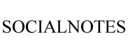 SOCIALNOTES trademark