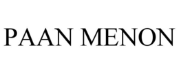 PAAN MENON trademark