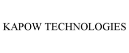 KAPOW TECHNOLOGIES trademark