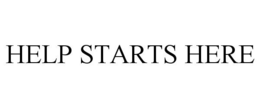 HELP STARTS HERE trademark