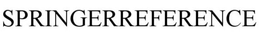 SPRINGERREFERENCE trademark