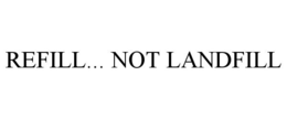 REFILL... NOT LANDFILL trademark