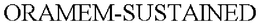 ORAMEM-SUSTAINED trademark